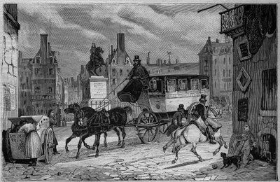 19वीं सदी में लेस ओम्निबस डी पेरिस: ट्राइकिकल - 1892 से उत्कीर्णन द्वारा अज्ञात कलाकार