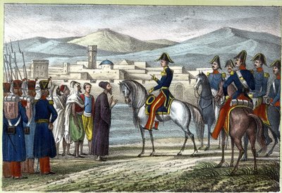 1830 में अल्जीरिया में लुई अगस्टे, काउंट ऑफ बॉर्मोंट (मारेचल डी बॉर्मोंट) (1773-1846)। लियोन गैलिबर्ट द्वारा "ओल्ड एंड मॉडर्न अल्जीरिया" में। 1846 रंग में इतालवी संस्करण। द्वारा अज्ञात कलाकार