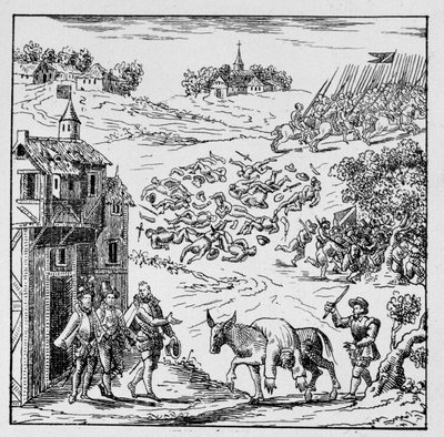 बोर्बोन के लुई प्रथम, कोंडे के राजकुमार (बोर्बोन-कोंडे) (1530-1569) युद्ध में मारे गए थे और उनके शरीर को, बेहोशी पर रखा गया था, पूरी सेना की दृष्टि से उजागर, जर्नैक लाया गया था और फिर ड्यूक को बेच दिया गया था Longueville के, उनके बहनोई जिन्होंने उन्हें कैर द्वारा अज्ञात कलाकार