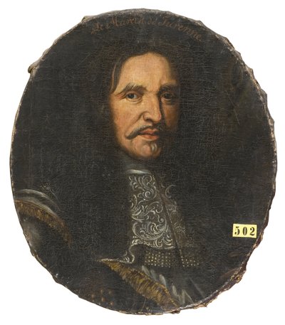 मार्शल हेनरी डे ला टूर डी औवेर्गने, ट्यूरेन का विस्काउंट (1611-1675), बेनामी। तेल के रंगों से केन्वस पर बना चित्र। आयाम: एच 59 सेमी। राष्ट्रीय संग्रहालय स्टॉकहोम द्वारा अज्ञात कलाकार
