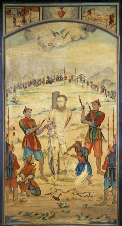 धन्य मारचंद कोचीन की शहादत द्वारा अज्ञात कलाकार