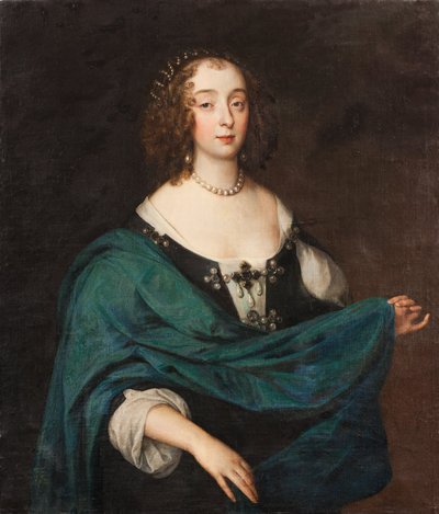 मैरी स्टीवर्ट, डचेस ऑफ रिचमंड एंड लेनोक्स, c.1640 (कैनवास पर तेल) द्वारा अज्ञात कलाकार