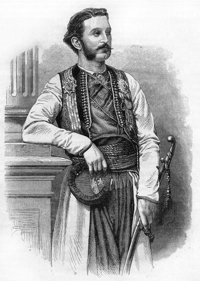 निकोलस I (1841-1921), 1869 में। मोंटेनेग्रो के राजकुमार फिर मोंटेनेग्रो के राजा। द्वारा अज्ञात कलाकार