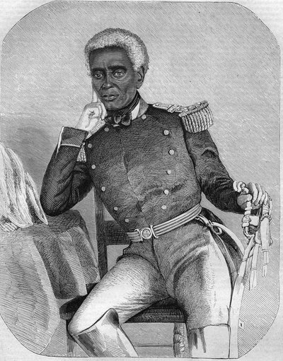 1859-1867 के बीच हैती गणराज्य के राष्ट्रपति निकोलस फैबरे गेफर्ड। द्वारा अज्ञात कलाकार