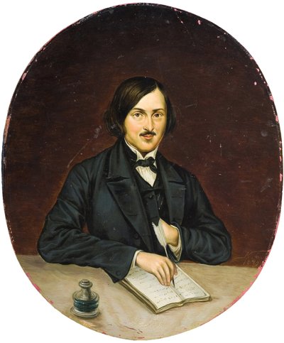 निकोलस गोगोल - लेखक निकोलाई गोगोल (1809-1852), बेनामी का पोर्ट्रेट। तेल के रंगों से केन्वस पर बना चित्र द्वारा अज्ञात कलाकार