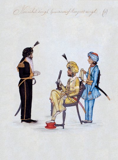 'रंजीत सिंह के पौत्र नौनिहाल सिंह' द्वारा अज्ञात कलाकार
