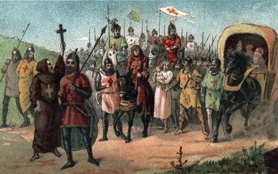 पीटर द हर्मिट धर्मयुद्ध का प्रचार करते हुए (1095 - 1099)। द्वारा अज्ञात कलाकार