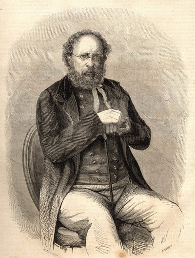 पियरे जोसेफ प्राउडॉन (1809 - 1865)। फ्रांसीसी समाजवादी सिद्धांतकार, अराजकतावाद के अग्रदूत। १८६५ से उत्कीर्णन। बियांचेट्टी संग्रह द्वारा अज्ञात कलाकार