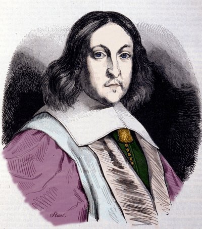 पोर्ट्रेट पियरे डी फ़र्मेट (1601-1665), फ्रांसीसी गणितज्ञ। द्वारा अज्ञात कलाकार
