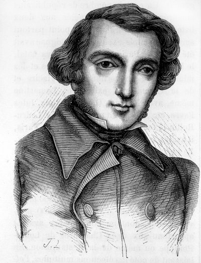 एलेक्सिस डी टोकेविल (1805 - 1859) का पोर्ट्रेट, फ्रांसीसी इतिहासकार और राजनीतिज्ञ। 19वीं सदी की नक्काशी। द्वारा अज्ञात कलाकार