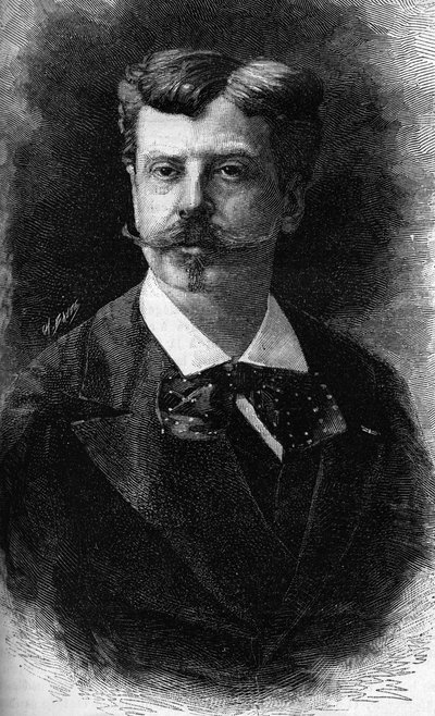 अल्फोंस डी न्यूविल, फ्रांसीसी चित्रकार का पोर्ट्रेट। (1835-1885) द्वारा अज्ञात कलाकार