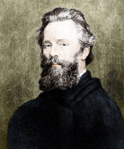 अमेरिकी कवि और उपन्यासकार हरमन मेलविल (1819-1891) का पोर्ट्रेट। द्वारा अज्ञात कलाकार