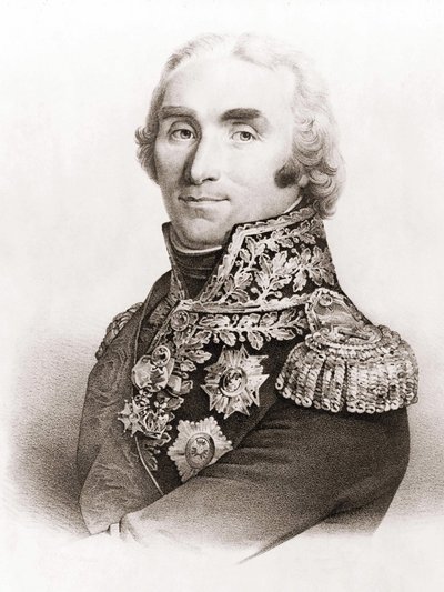 आंद्रे मसेना का पोर्ट्रेट (1756 - 1817), फ्रांस का मार्शल। द्वारा अज्ञात कलाकार