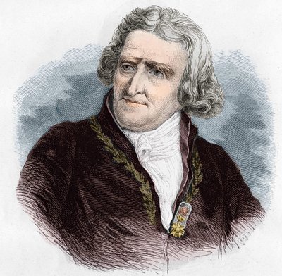 एंटोनी ऑगस्टिन पारमेंटियर (1737 - 1813) का पोर्ट्रेट, फ्रांसीसी सैन्य फार्मासिस्ट और कृषि विज्ञानी। 1866 से उत्कीर्णन। द्वारा अज्ञात कलाकार