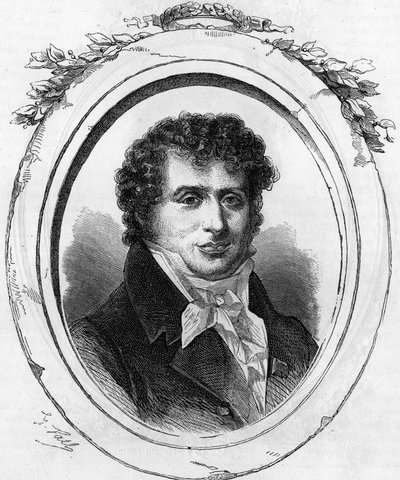 एंटोनी डेसौगियर्स का पोर्ट्रेट (1772-1827), फ्रांसीसी गीतकार। द्वारा अज्ञात कलाकार
