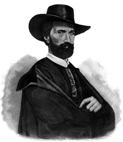 एंटोनी विएर्ट्ज़ का पोर्ट्रेट, बेल्जियम के चित्रकार (1806-1865) - उत्कीर्णन द्वारा अज्ञात कलाकार