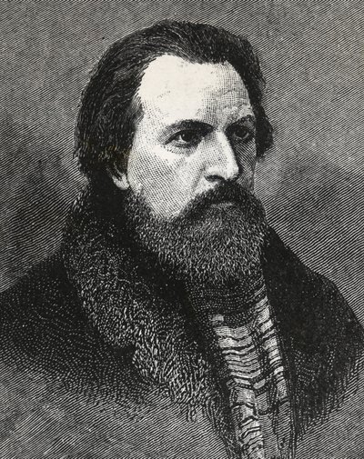 अपोलो ग्रिगोरीव का पोर्ट्रेट (1822-1865) रूसी कवि और आलोचक -अपोलो ग्रिगोरिएव कवि और साहित्यिक आलोचक और रूसी रंगमंच - द्वारा अज्ञात कलाकार