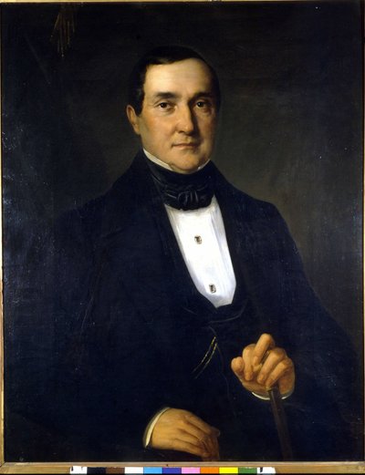 स्काला के पहले निदेशक बार्टोलोमो मेरेली (1793-1879) का पोर्ट्रेट। उन्नीसवीं सदी की अनाम पेंटिंग। द्वारा अज्ञात कलाकार