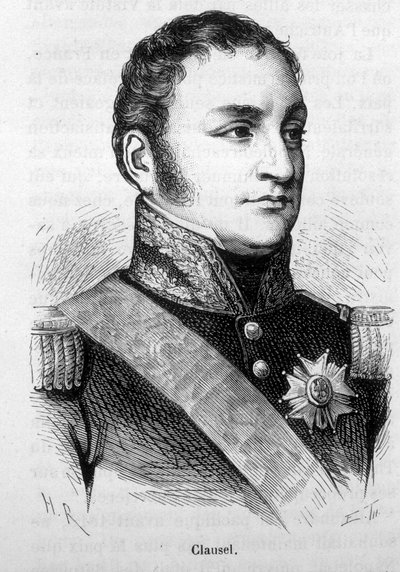 बर्ट्रेंड क्लॉसेल (या क्लॉज़ेल) का पोर्ट्रेट (1772 - 1842)। एच. मार्टिन द्वारा "हिस्टोइरे डी फ्रांस" में 19वीं शताब्दी के अंत का उत्कीर्णन। द्वारा अज्ञात कलाकार