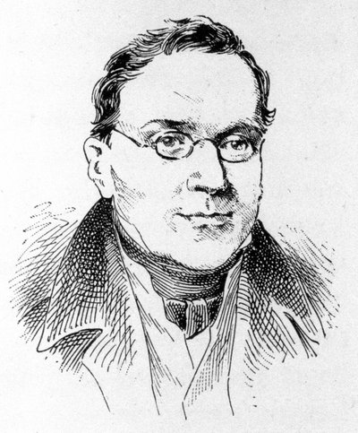 कार्ल ज़ेर्नी का पोर्ट्रेट (1791 - 1857)। विनीज़ पियानोवादक और संगीतकार। द्वारा अज्ञात कलाकार
