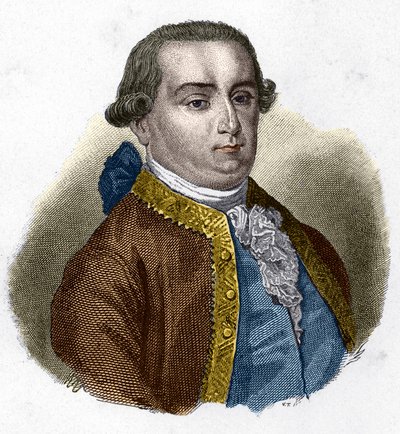 सेसारे बोन्साना का पोर्ट्रेट, मार्क्विस डी बेकेरिया (1738 - 1794), इतालवी न्यायविद। द्वारा अज्ञात कलाकार