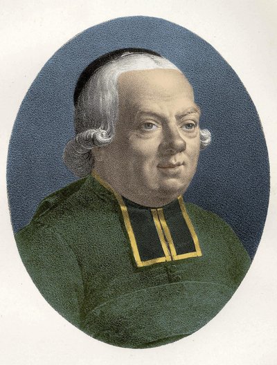 चार्ल्स का पोर्ट्रेट, एबे ऑफ द एपी (1712 - 1789) फ्रांसीसी शिक्षाशास्त्री। द्वारा अज्ञात कलाकार