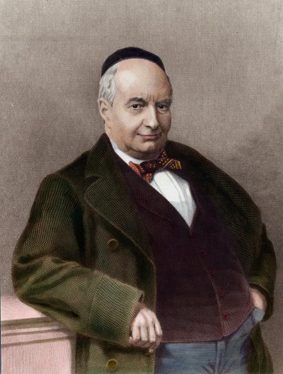 चार्ल्स अगस्टे सैंट बेउवे का पोर्ट्रेट (1804-1869), फ्रांसीसी लेखक। 19वीं सदी की नक्काशी। निजी संग्रह। द्वारा अज्ञात कलाकार