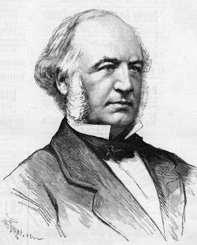 चार्ल्स बर्जरॉन (1808-1883) का पोर्ट्रेट फ्रांसीसी इंजीनियर, पेरिस के तरीकों के परिवर्तन के महान शिल्पकार, "ले मोंडे इलस्ट्रे 1885" में। द्वारा अज्ञात कलाकार