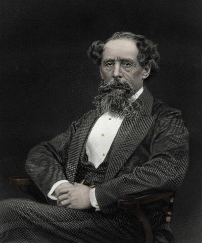 चार्ल्स डिकेंस का पोर्ट्रेट (1812-1870), अंग्रेजी लेखक। द्वारा अज्ञात कलाकार