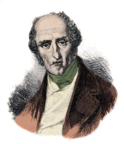 चार्ल्स फूरियर (1772 - 1837) का पोर्ट्रेट, फ्रांसीसी समाजवादी सिद्धांतकार। 19वीं सदी की नक्काशी। द्वारा अज्ञात कलाकार