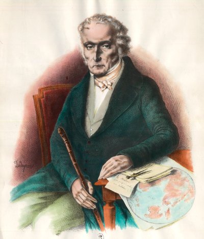 चार्ल्स फूरियर (1772 - 1837) का पोर्ट्रेट, फ्रांसीसी समाजवादी सिद्धांतकार। 19वीं सदी की नक्काशी। निजी संग्रह। द्वारा अज्ञात कलाकार