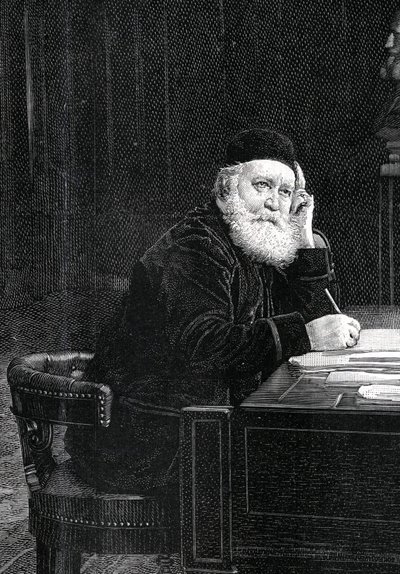 चार्ल्स गुनोद का पोर्ट्रेट (1818-1893), फ्रांसीसी संगीतकार। द्वारा अज्ञात कलाकार