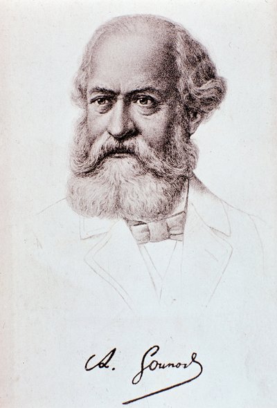 चार्ल्स गुनोद का पोर्ट्रेट (1818-1893) अंग्रेजी संगीतकार ड्राइंग। 19 वीं सदी। मिलान, बिब्लियोटेका डेल कंजर्वेटोरियो द्वारा अज्ञात कलाकार