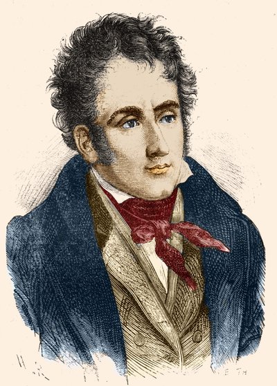 Chateaubriand का पोर्ट्रेट। उत्कीर्णन एस.डी. 19 वी सदी। द्वारा अज्ञात कलाकार