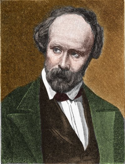 ईसाई फ्रेडरिक हेबेल (1813-1863) का पोर्ट्रेट जर्मन कवि और नाटककार द्वारा अज्ञात कलाकार