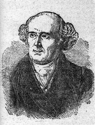 होम्योपैथी के संस्थापक चिकित्सक क्रिश्चियन हैनिमैन (1755 - 1843) का पोर्ट्रेट। 19वीं सदी की नक्काशी। द्वारा अज्ञात कलाकार