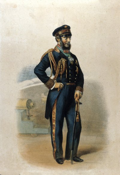 काउंट कार्लो डि पर्सानो पेलियन (1806-1883) का पोर्ट्रेट, इटालियन यूनाइट का देशभक्त। द्वारा अज्ञात कलाकार