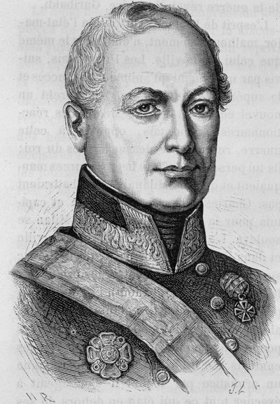 काउंट जोसेफ रेडेट्स्की (1766 - 1858) का पोर्ट्रेट। एच. मार्टिन द्वारा "हिस्टोइरे डी फ्रांस" में 19वीं शताब्दी के अंत का उत्कीर्णन। द्वारा अज्ञात कलाकार