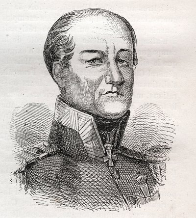 डेविड हेंड्रिक का पोर्ट्रेट, बैरन चेस 1765-1849 - उत्कीर्णन द्वारा अज्ञात कलाकार