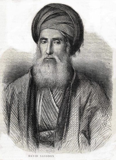 डेविड ससून का पोर्ट्रेट 1792-1865 द्वारा अज्ञात कलाकार