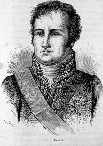 डेनिस डिक्रेस का पोर्ट्रेट (1761-1820) फ्रांसीसी नाविक। द्वारा अज्ञात कलाकार