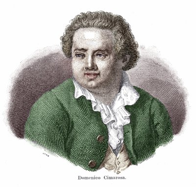डोमिनिको सिमरोसा का पोर्ट्रेट (1749-1801), इतालवी संगीतकार। द्वारा अज्ञात कलाकार