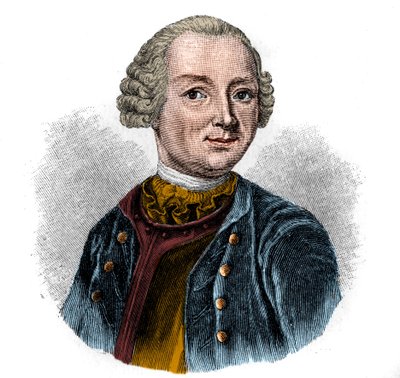 ईवाल्ड क्रिश्चियन वॉन क्लेस्ट (1715-1759) जर्मन कवि का पोर्ट्रेट। द्वारा अज्ञात कलाकार
