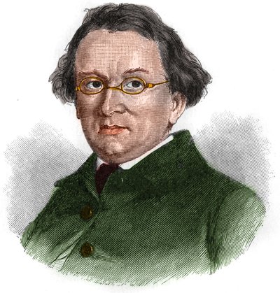 जर्मन रोमांटिक लेखक एडवर्ड मोरिक (1804-1875) का पोर्ट्रेट। द्वारा अज्ञात कलाकार