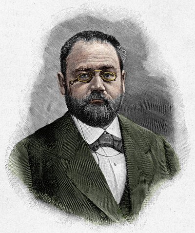एमिल ज़ोला का पोर्ट्रेट (1840-1902) द्वारा अज्ञात कलाकार