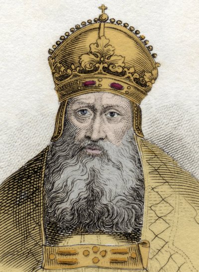 हैब्सबर्ग के सम्राट रोडोल्फ (1218-1291), जर्मन रोमन सम्राट (जर्मनी के रूडोल्फ प्रथम) का पोर्ट्रेट द्वारा अज्ञात कलाकार