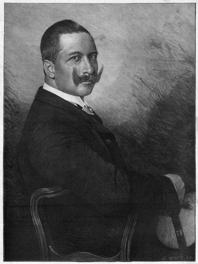 सम्राट विलियम II (1859-1941) का पोर्ट्रेट (कैसर विल्हेम II जर्मन सम्राट और प्रशिया के राजा) 1899 द्वारा अज्ञात कलाकार