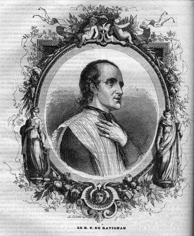 फादर डेलाक्रोइक्स डी रविग्नन (1795-1858), फ्रेंच जेसुइट का पोर्ट्रेट। द्वारा अज्ञात कलाकार
