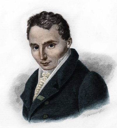 फर्डिनेंड हेरोल्ड का पोर्ट्रेट (1791 - 1833), फ्रांसीसी संगीतकार। द्वारा अज्ञात कलाकार