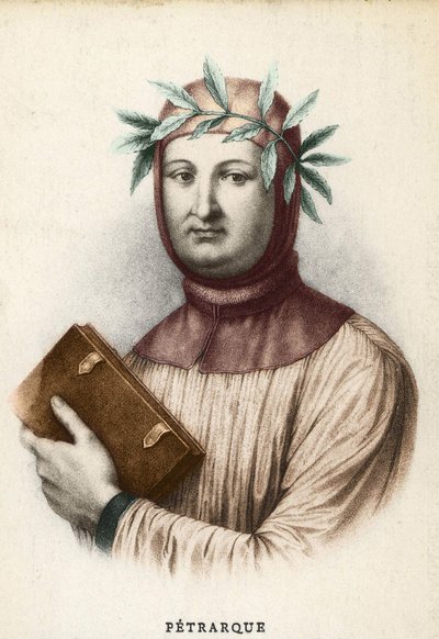 फ्रांसेस्को पेट्रार्का (पेट्रार्क) का पोर्ट्रेट, इतालवी लेखक (1304 - 1374) द्वारा अज्ञात कलाकार
